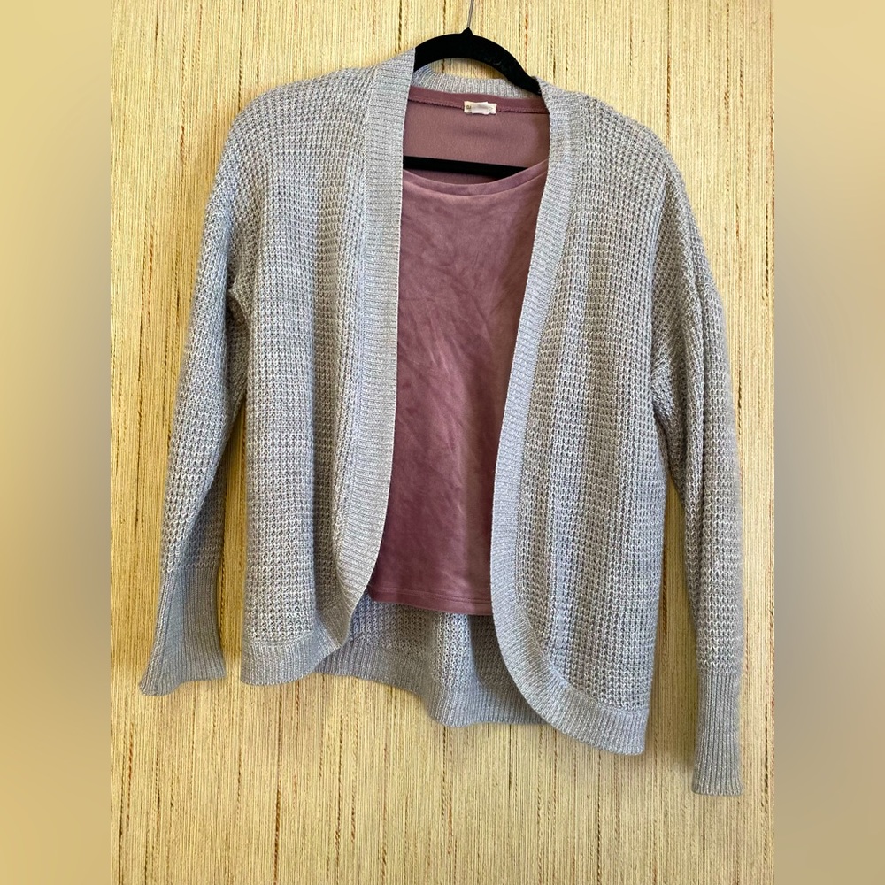 Gray Women’s Knit Cardigan